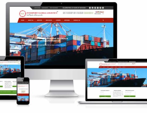 Website design and development for shipping and logistics industry